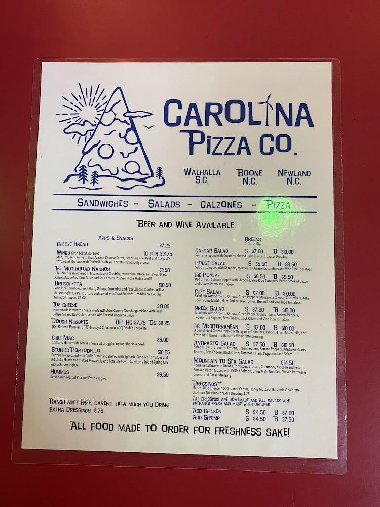 Carolina Pizza Co. Newland Menu image 2