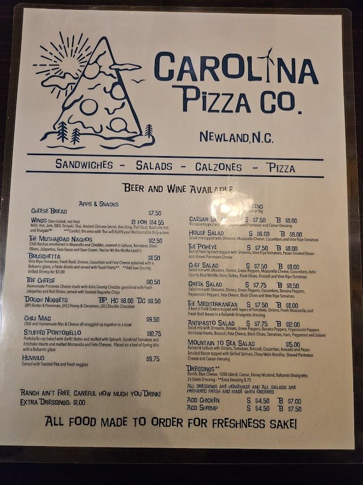 Carolina Pizza Co. Newland Menu image 3