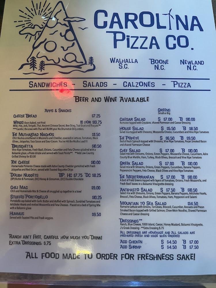 Carolina Pizza Co. Newland Menu image 4
